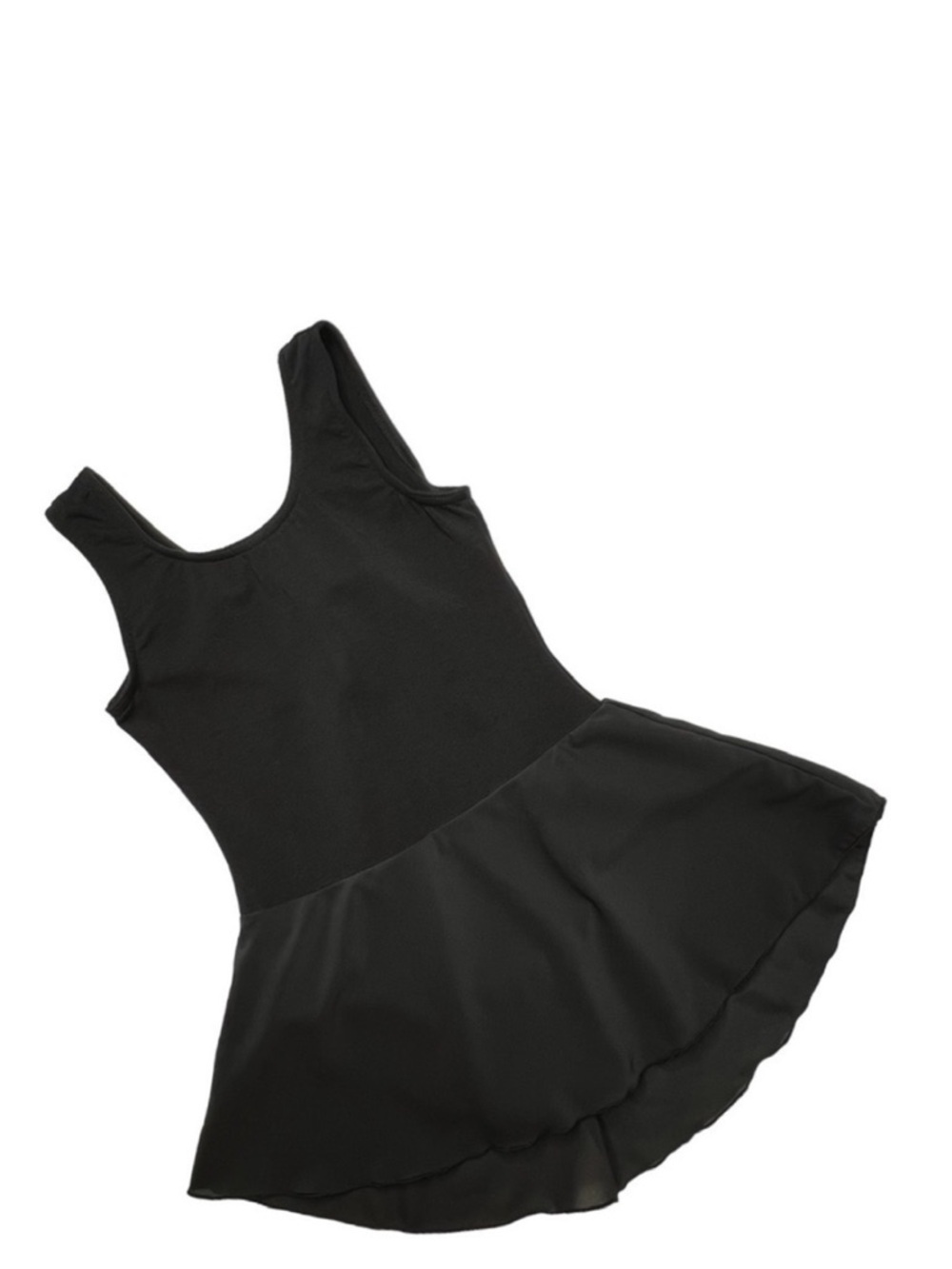 Sansha Esona Ballet Leotard Dress Black Size C = Girl’s 6 Skirt Tank New NWT